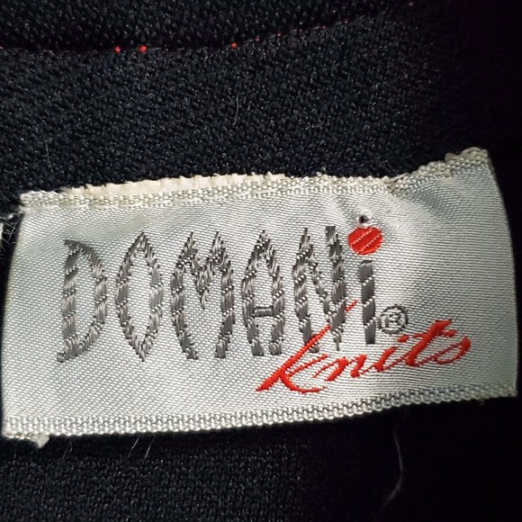 Vintage 1970s Domani Knits Retro A-Line Dress Sz 1 - Picture 15 of 15